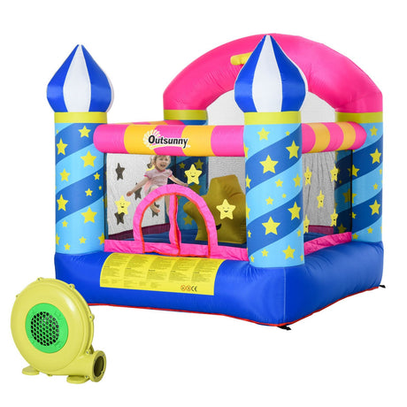 immagine-1-easycomfort-easycomfort-castello-gioco-gonfiabile-gigante-per-bambini-3-8-anni-colorato-e-con-gonfiatore-195x195x215cm-ean-8055776914787