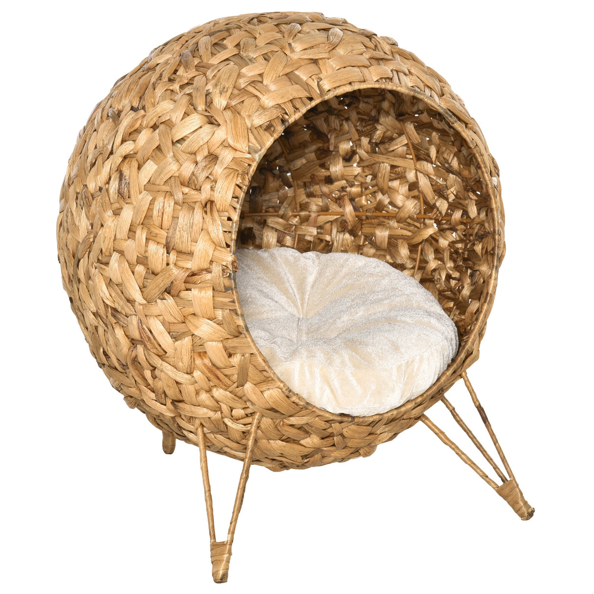 immagine-1-easycomfort-easycomfort-cesta-per-gatti-adulti-fino-a-5kg-cuccia-per-gatti-in-rattan-sintetico-marrone-52x58cm