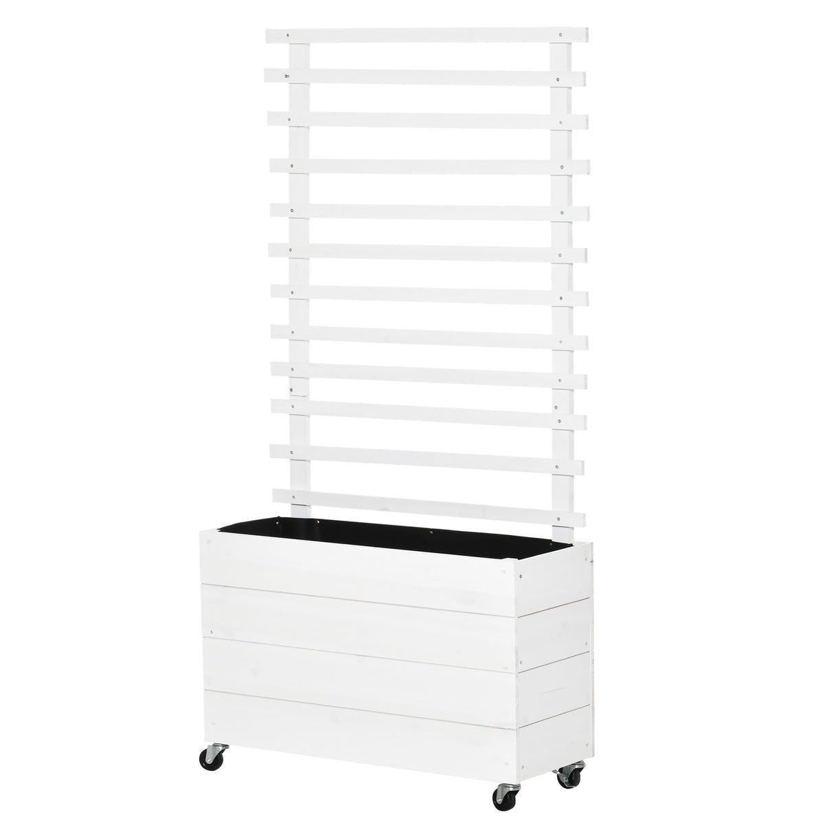 immagine-1-easycomfort-easycomfort-fioriera-rialzata-verticale-da-esterni-con-4-ruote-e-traliccio-per-viti-in-legno-76x30x155cm-bianca
