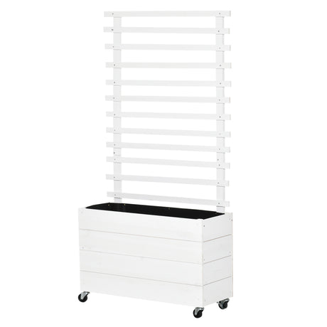 immagine-1-easycomfort-easycomfort-fioriera-rialzata-verticale-da-esterni-con-4-ruote-e-traliccio-per-viti-in-legno-76x30x155cm-bianca
