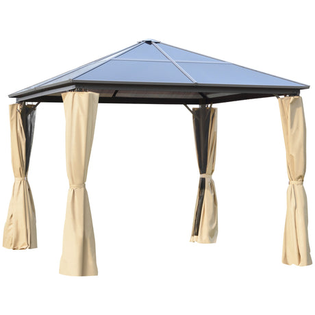 immagine-1-easycomfort-easycomfort-gazebo-da-giardino-3x3m-con-tetto-in-policarbonato-e-zanzariere-caffe-e-khaki