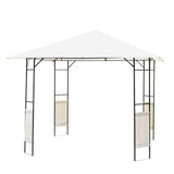 immagine-1-easycomfort-easycomfort-gazebo-da-giardino-3x3m-in-metallo-nero-con-tettuccio-bianco-ean-8054144130101