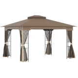 immagine-1-easycomfort-easycomfort-gazebo-da-giardino-con-zanzariera-doppio-tetto-e-struttura-metallo-3-7x3m-marrone-e-beige