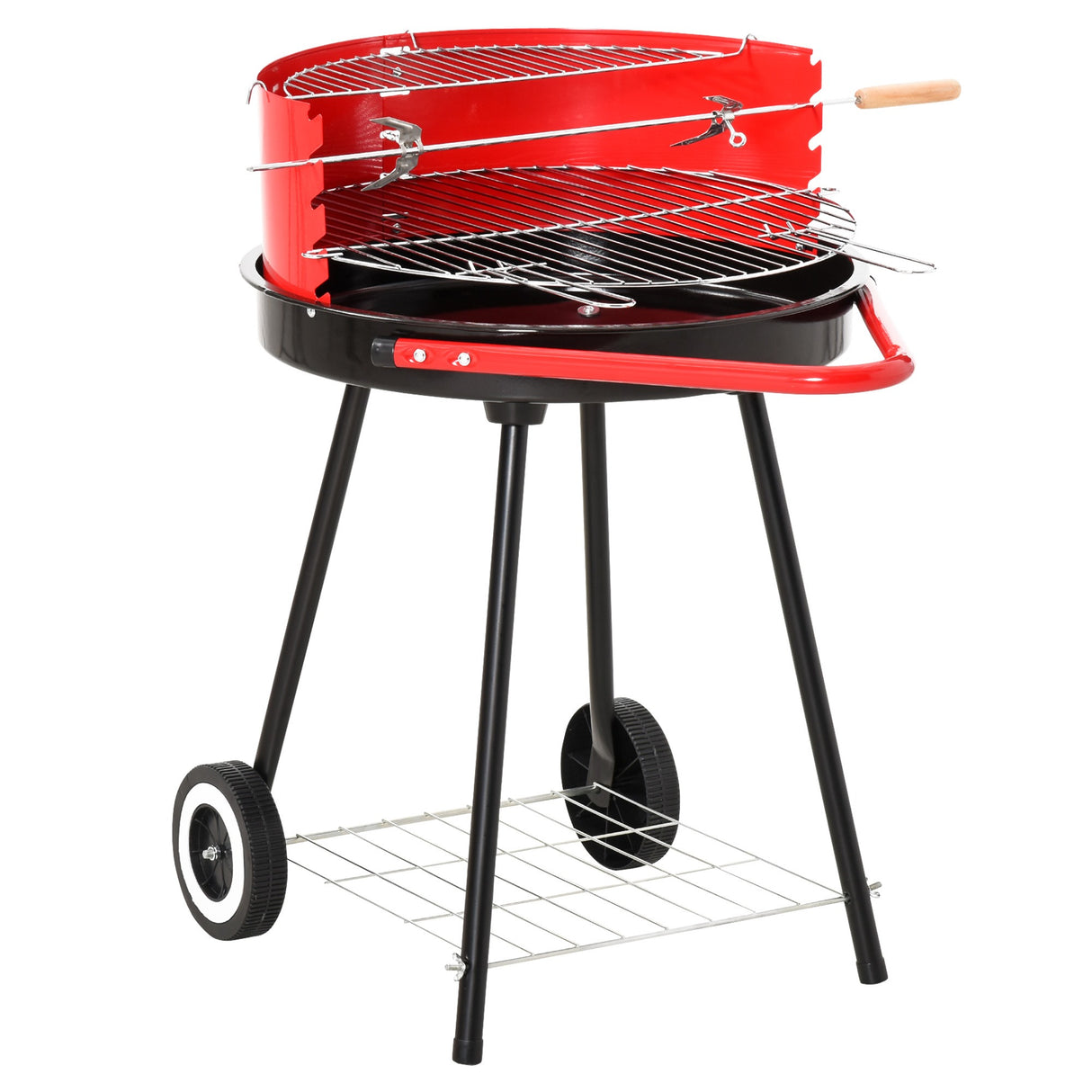 immagine-1-easycomfort-easycomfort-grill-bbq-barbecue-a-carbonella-doppia-griglia-regolabile-con-ruote-acciaio-51x70x75-5cm-nero-e-rosso-ean-8054111844222