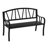 immagine-1-easycomfort-easycomfort-panchina-da-giardino-in-metallo-nero-impermeabile-panca-da-esterno-in-ferro-2-posti-128x56x86cm-ean-8054144137483