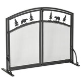 immagine-1-easycomfort-easycomfort-parascintille-per-camino-in-metallo-nero-con-2-porte-chiusura-a-clip-99x35x80cm-nero