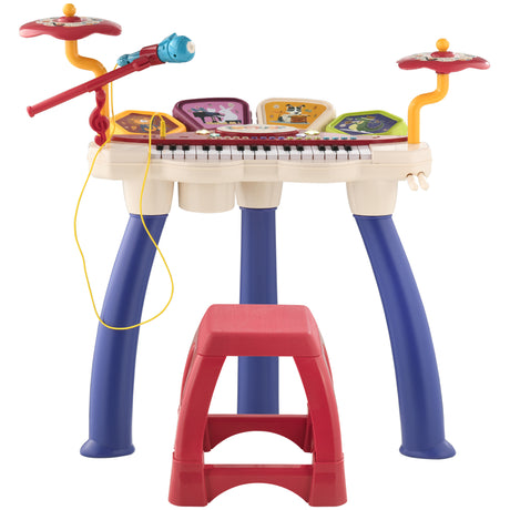 immagine-1-easycomfort-easycomfort-pianola-per-bambini-3-6-anni-con-sgabello-microfono-tamburo-e-bacchette-in-pp-e-abs-74x32-2x71-cm