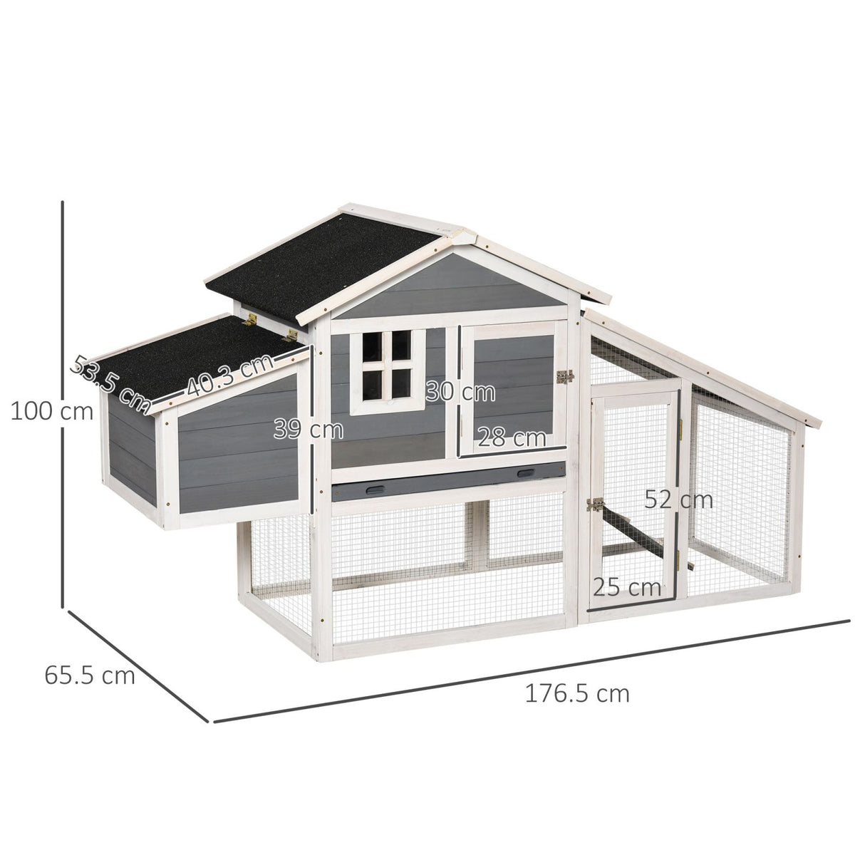 immagine-1-easycomfort-easycomfort-pollaio-in-legno-da-esterno-con-casetta-per-galline-e-area-aperta-recintata-176-5x65-5x100cm-grigio-ean-8055776915470