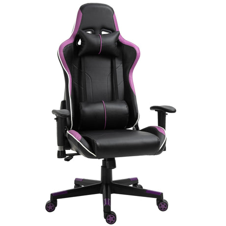 immagine-1-easycomfort-easycomfort-poltrona-da-gaming-con-altezza-schienale-regolabile-sedia-gaming-ergonomica-con-poggiatesta-e-cuscino-lombare-nera-e-viola-ean-8054144139630