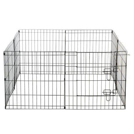 immagine-1-easycomfort-easycomfort-recinto-per-cani-da-esterno-box-gabbia-per-cani-gatti-cuccioli-roditori-recinzione-rete-8-pezzi-61-x-61cm-nero-ean-8054111840927