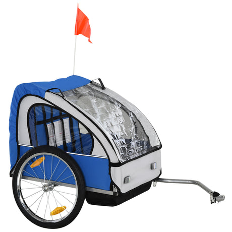 immagine-1-easycomfort-easycomfort-rimorchio-bici-bambini-con-2-posti-2-cinture-di-sicurezza-telaio-in-acciaio-e-copertura-in-tessuto-oxford-blu-ean-8054144134734
