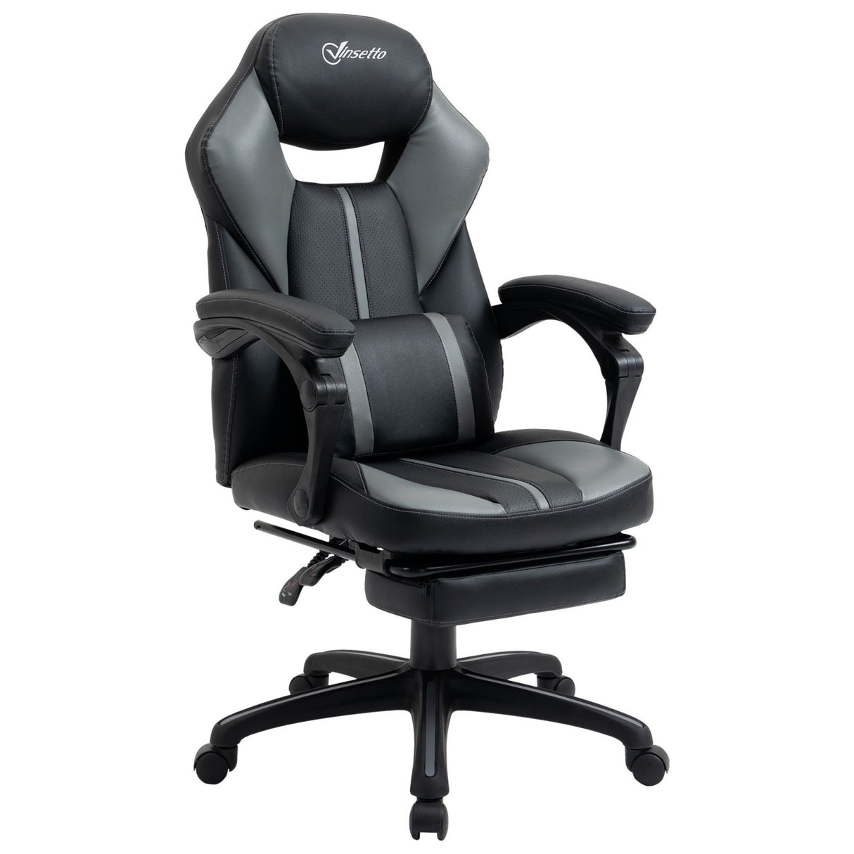 immagine-1-easycomfort-easycomfort-sedia-da-ufficio-imbottita-con-altezza-regolabile-sedia-ergonomica-reclinabile-per-computer-con-poggiapiedi-estraibile-in-similpelle-nera-e-grigia