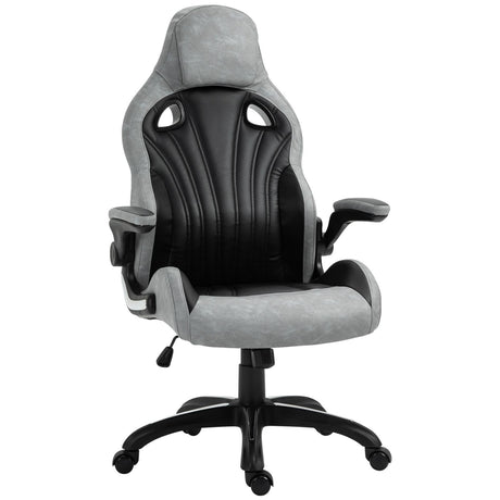 immagine-1-easycomfort-easycomfort-sedia-da-ufficio-poltrona-gaming-ergonomica-con-schienale-alto-girevole-e-altezza-regolabile-nero-e-grigio-ean-8054144131689