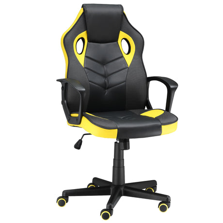 immagine-1-easycomfort-easycomfort-sedia-gaming-ergonomica-poltrona-da-ufficio-girevole-con-rotelle-in-similpelle-nera-e-gialla-altezza-regolabile