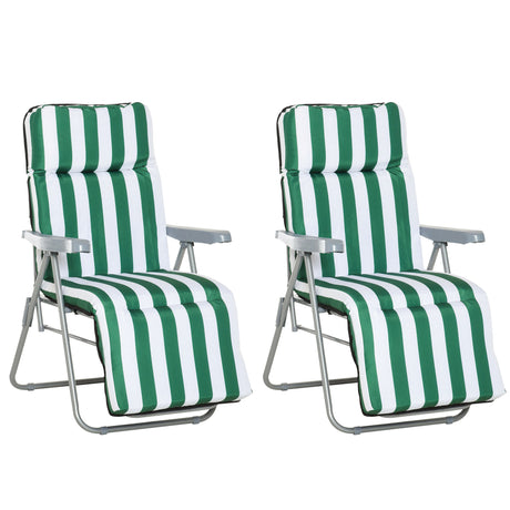 immagine-1-easycomfort-easycomfort-sedia-sdraio-da-spiaggia-da-2-pezzi-pieghevole-e-reclinabile-lettini-prendisole-da-giardino-con-cuscino-imbottito-verde-e-bianco-ean-8054144138640