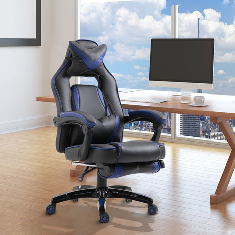 immagine-1-easycomfort-easycomfort-sedie-da-ufficio-sedia-da-gaming-sedia-da-scrivania-ergonomiche-con-rotelle-in-ecopelle-blu-e-nero-ean-8055776915760