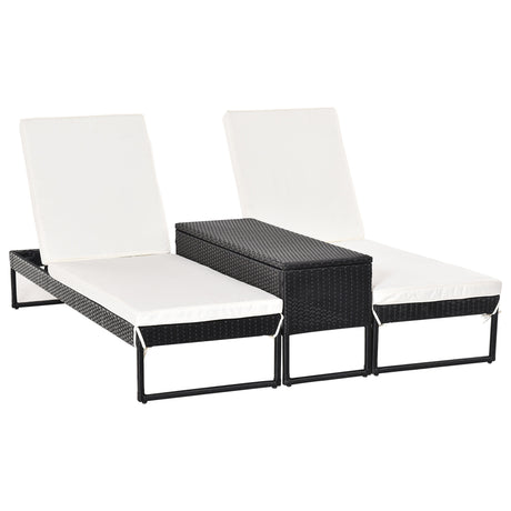 immagine-1-easycomfort-easycomfort-set-2-lettini-prendisole-con-tavolino-in-pe-rattan-nero-e-materassini-bianchi