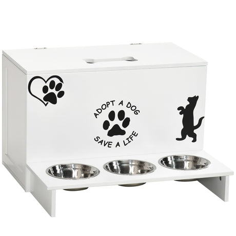 immagine-1-easycomfort-easycomfort-set-3-ciotole-per-cani-da-500ml-con-spazio-a-scomparsa-e-supporto-in-mdf-e-acciaio-inox-57x53x37-5-cm-bianco