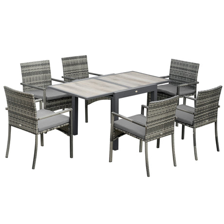 immagine-1-easycomfort-easycomfort-set-da-giardino-con-tavolo-allungabile-e-6-sedie-con-cuscini-in-rattan-pe-grigio-e-marrone