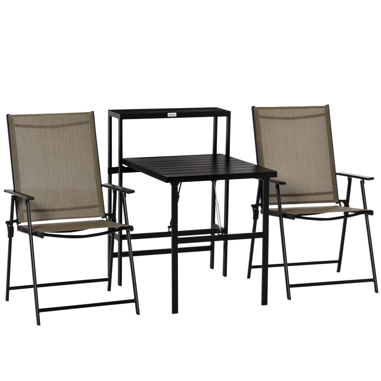 immagine-1-easycomfort-easycomfort-set-mobile-da-giardino-con-2-sedie-pieghevoli-e-tavolo-con-mensola-laterale-in-metallo-e-textilene-marrone-e-nero