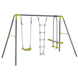 immagine-1-easycomfort-easycomfort-stand-bambini-3-in-1-con-altalena-cavalluccio-e-scaletta-in-metallo-resistente-capacita-di-peso-50-kg-ogni-sedile-215295x138x175cm-verde