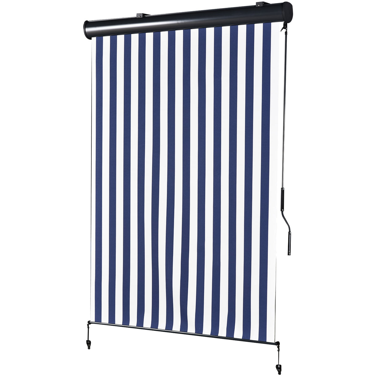 immagine-1-easycomfort-easycomfort-tenda-avvolgibile-a-rullo-impermeabile-funzionamento-manovella-bianco-e-blu-140-x-200-cm-ean-8054144137322