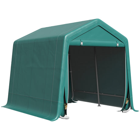 immagine-1-easycomfort-easycomfort-tendone-garage-per-auto-moto-e-attrezzi-in-metallo-e-tessuto-pe-240x200x202cm-verde