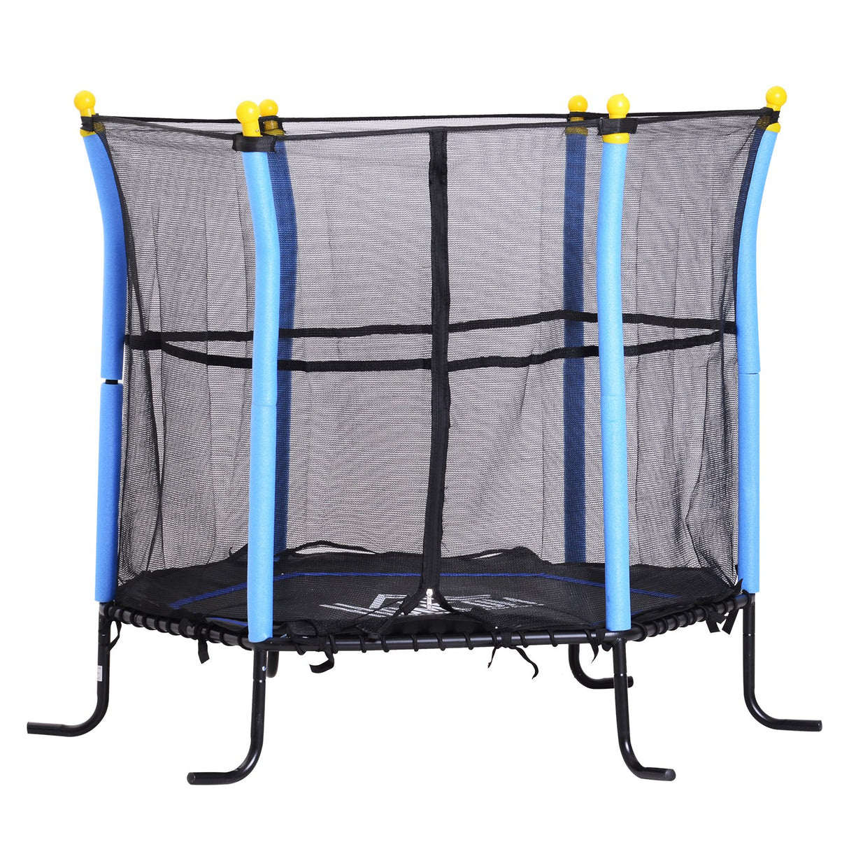 immagine-1-easycomfort-easycomfort-trampolino-elastico-con-rete-di-sicurezza-nero-e-blu-155-x-122-5-cm-ean-8054144132259