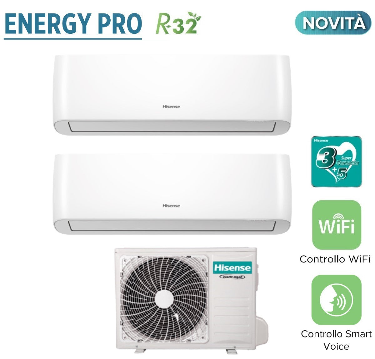 immagine-1-hisense-climatizzatore-condizionatore-hisense-dual-split-inverter-serie-energy-pro-99-con-2amw52u4rxc-r-32-wi-fi-integrato-90009000-novita