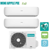 immagine-1-hisense-climatizzatore-condizionatore-hisense-dual-split-inverter-serie-mini-apple-pie-1212-con-3amw72u4rfa-r-32-wi-fi-optional-1200012000-new-ean-8059657013156