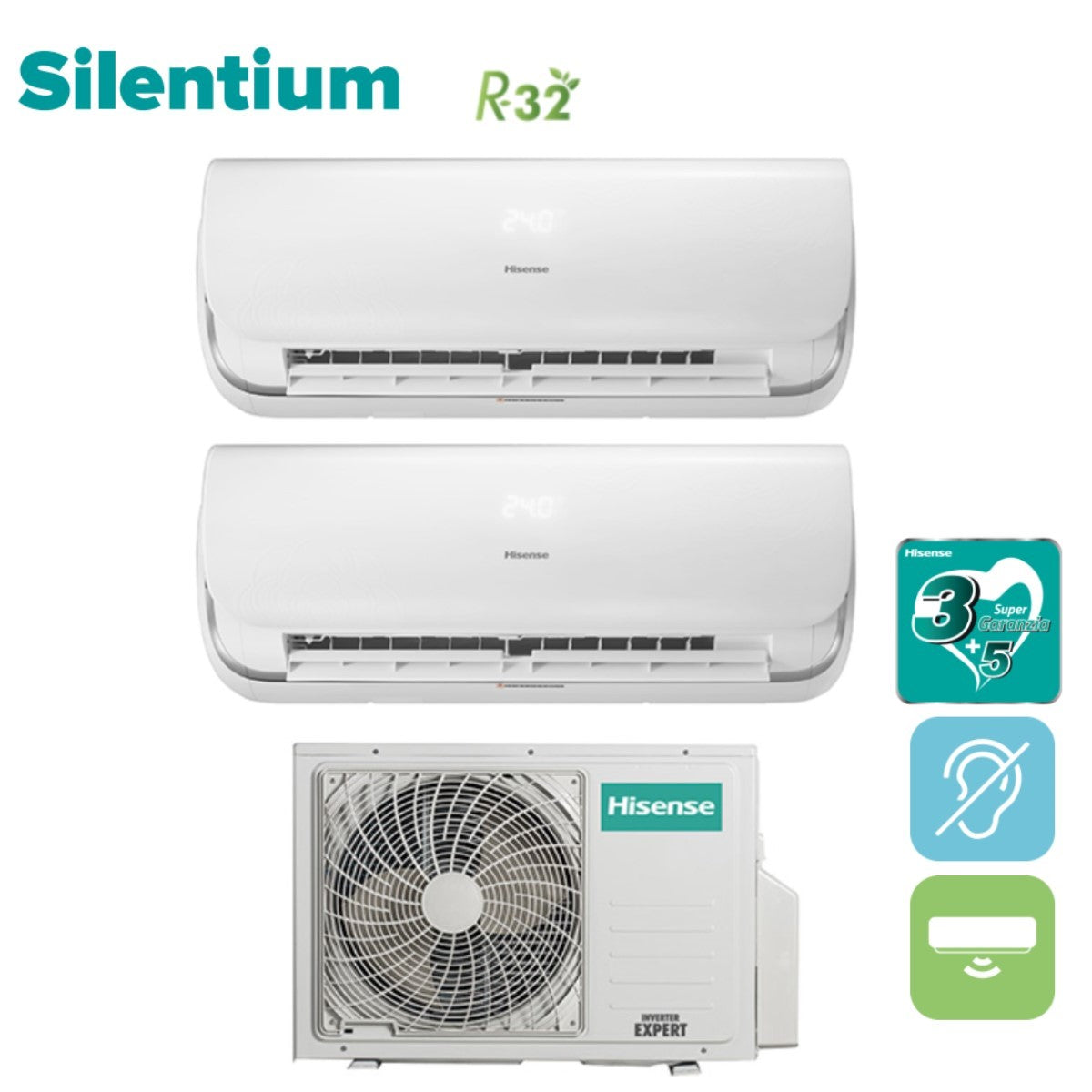 immagine-1-hisense-climatizzatore-condizionatore-hisense-dual-split-inverter-serie-silentium-1212-con-2amw50u4rxa-r-32-wi-fi-integrato-1200012000-ean-8059657013613