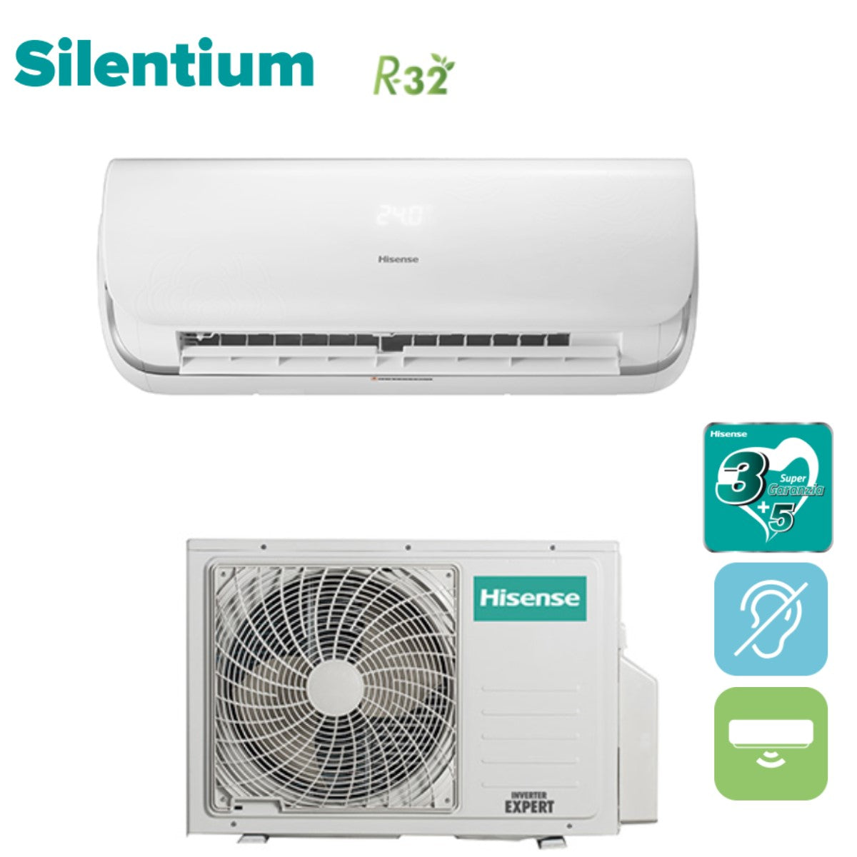 Hisense Inverter Silentium Air Conditioner 12000 Btu Qa35xx0ag R 32 A Climaconvenienza 6849