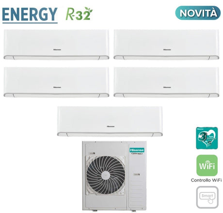 immagine-1-hisense-climatizzatore-condizionatore-hisense-penta-split-inverter-serie-energy-99121212-con-5amw125u4rta-r-32-wi-fi-integrato-90009000120001200012000-novita