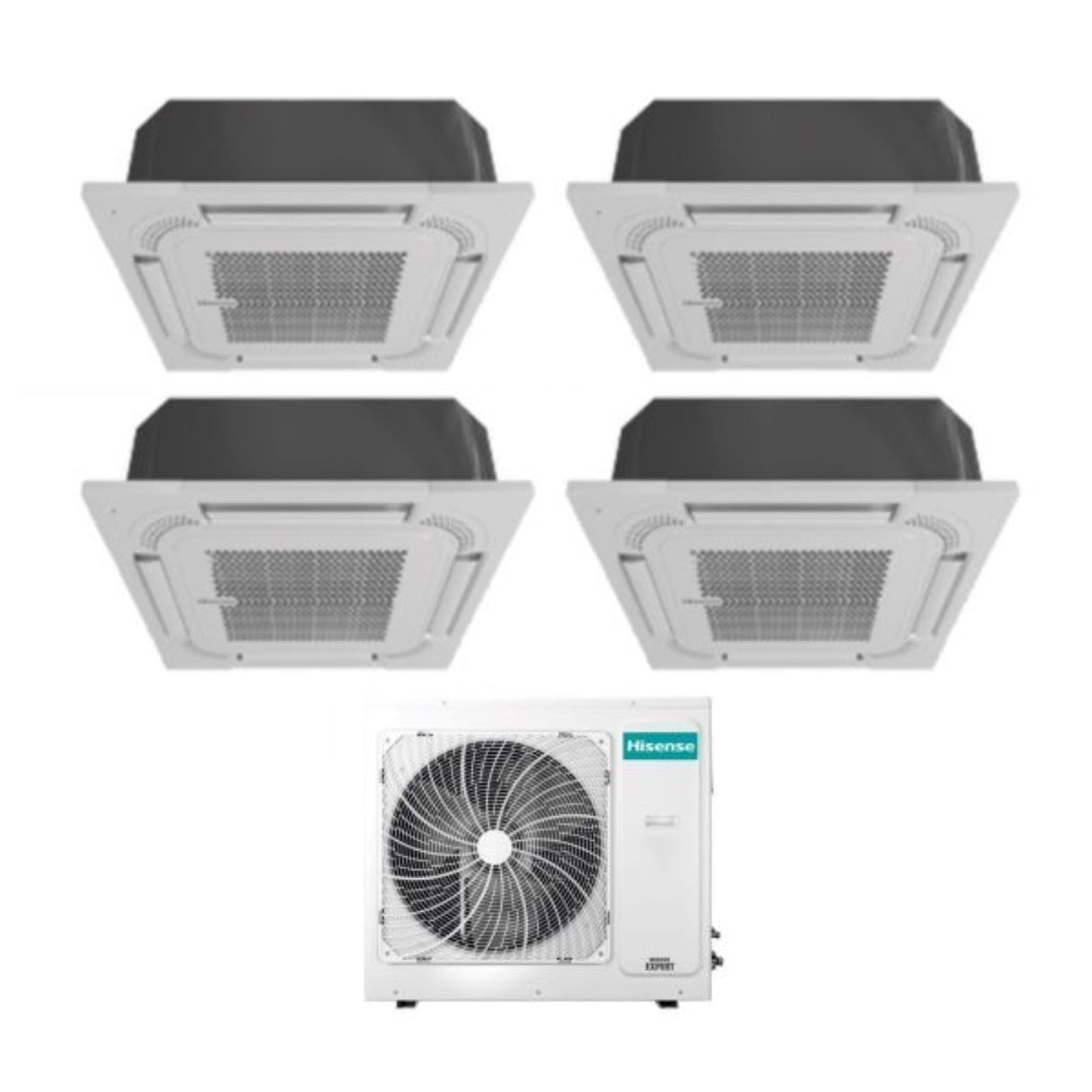 immagine-1-hisense-climatizzatore-condizionatore-hisense-quadri-split-a-cassetta-99918-con-4amw105u4raa-r-32-wi-fi-optional-90009000900018000-con-telecomando-e-pannello-incluso-novita