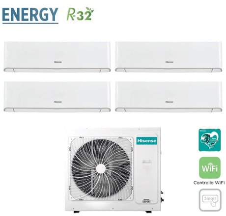 immagine-1-hisense-climatizzatore-condizionatore-hisense-quadri-split-inverter-serie-energy-991212-con-4amw105u4raa-r-32-wi-fi-integrato-900090001200012000