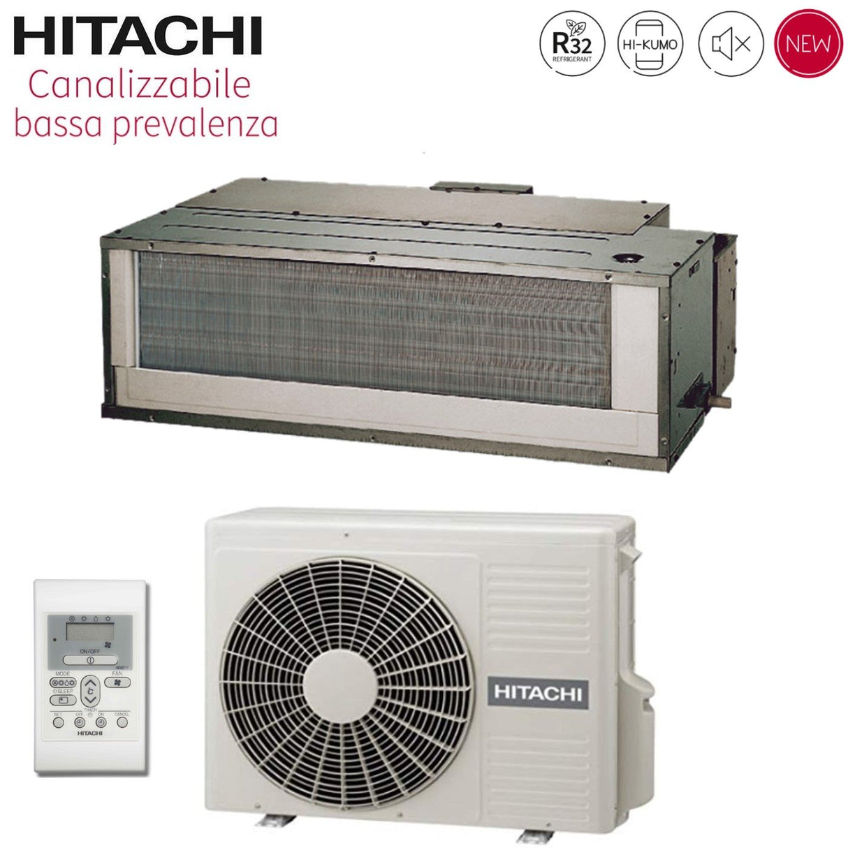 immagine-1-hitachi-climatizzatore-condizionatore-hitachi-inverter-canalizzato-bassa-prevalenza-12000-btu-rad-35rpe-r-32-wi-fi-optional-con-comando-a-parete-novita