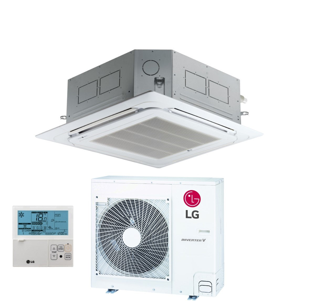 immagine-1-lg-climatizzatore-condizionatore-lg-cassetta-a-4-vie-inverter-30000-btu-ut30f-r-32-wi-fi-optional-con-comando-a-filo-e-pannello-incluso-novita