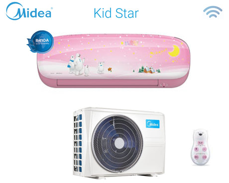 immagine-1-midea-climatizzatore-condizionatore-midea-inverter-serie-kid-star-9000-btu-kidp-27-r-410-wi-fi-optional-colore-rosa