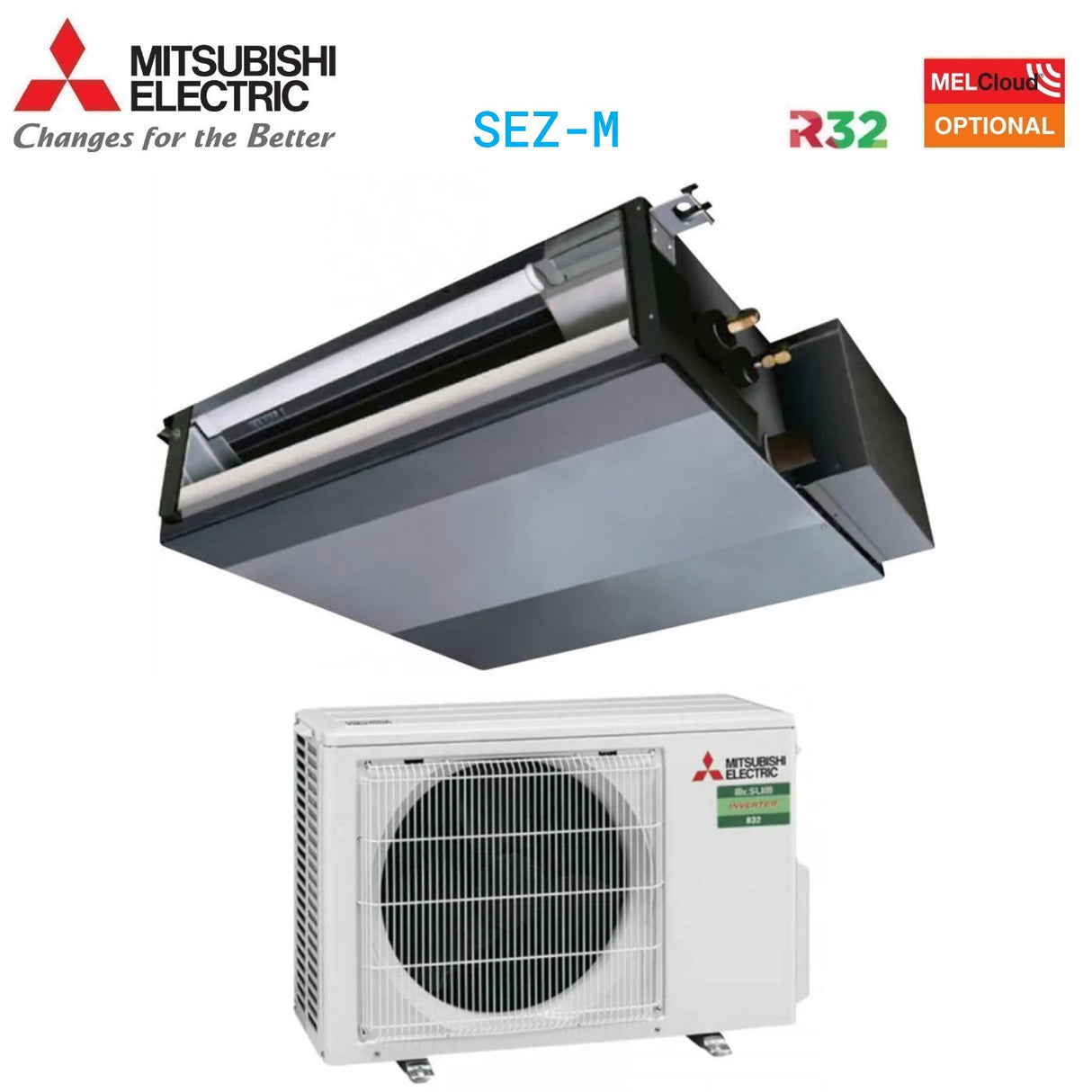 immagine-1-mitsubishi-electric-climatizzatore-condizionatore-mitsubishi-electric-canalizzato-canalizzabile-inverter-12000-btu-sez-m35da-suz-m35va-r-32-wi-fi-optional