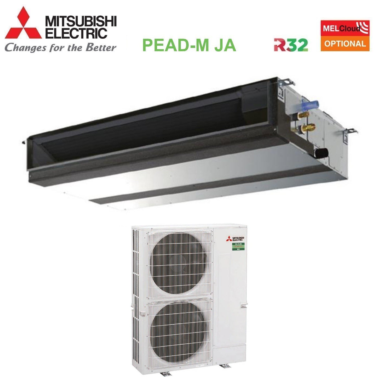 immagine-1-mitsubishi-electric-climatizzatore-condizionatore-mitsubishi-electric-canalizzato-canalizzabile-inverter-media-prevalenza-48000-btu-pead-m140ja-puz-m140vka-monofase-r-32-wi-fi-optional