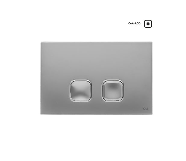 immagine-1-oli-placca-di-comando-oli-74-plain-doppio-tasto-per-cassetta-scarico-in-abs-colore-cromo-satinato
