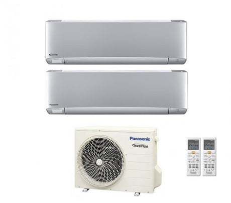 immagine-1-panasonic-climatizzatore-condizionatore-panasonic-dual-split-inverter-serie-etherea-silver-1212-con-cu-2z50tbe-r-32-wi-fi-integrato-1200012000-argento-ean-8055776917054