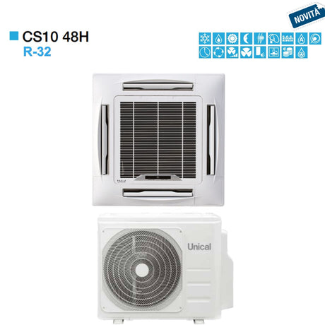 immagine-1-unical-climatizzatore-condizionatore-unical-cassetta-4-vie-r-32-48000-btu-cs10-48h-gas-r-32-novita