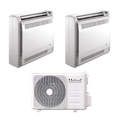 immagine-1-unical-climatizzatore-condizionatore-unical-dual-split-inverter-a-pavimento-1212-con-kmx4-28he-r-32-1200012000