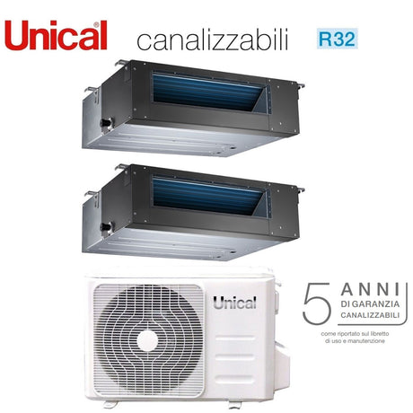 immagine-1-unical-climatizzatore-condizionatore-unical-dual-split-inverter-canalizzabile-1212-con-kmx4-28he-r-32-1200012000