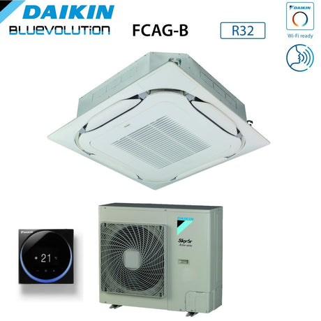 immagine-2-daikin-climatizzatore-condizionatore-daikin-bluevolution-a-cassetta-round-flow-24000-btu-fcag71b-azas71mv1-r-32-wi-fi-optional-con-griglia-standard-inclusa