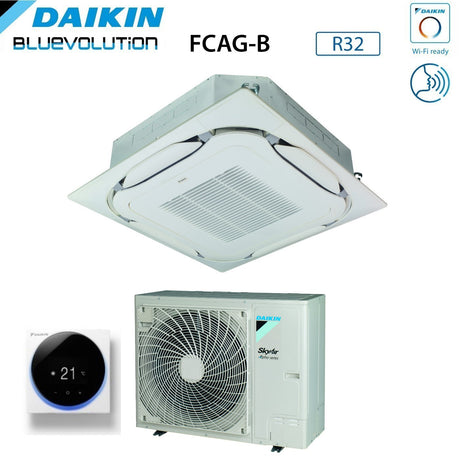 immagine-2-daikin-climatizzatore-condizionatore-daikin-bluevolution-a-cassetta-round-flow-24000-btu-fcag71b-rzag71ny1-trifase-r-32-wi-fi-optional-con-griglia-standard-inclusa