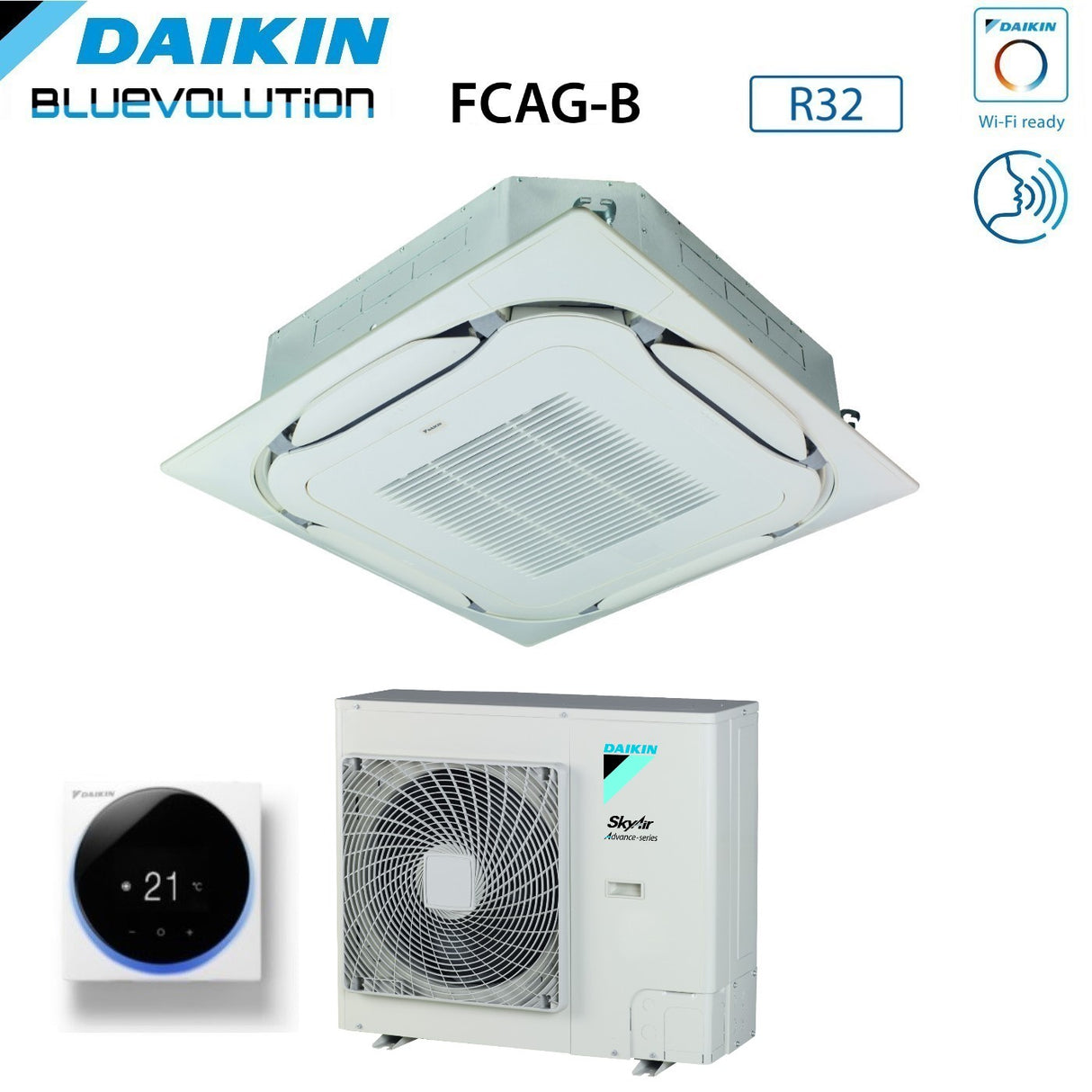 immagine-2-daikin-climatizzatore-condizionatore-daikin-bluevolution-a-cassetta-round-flow-24000-btu-fcag71b-rzasg71mv1-r-32-wi-fi-optional-con-griglia-standard-inclusa