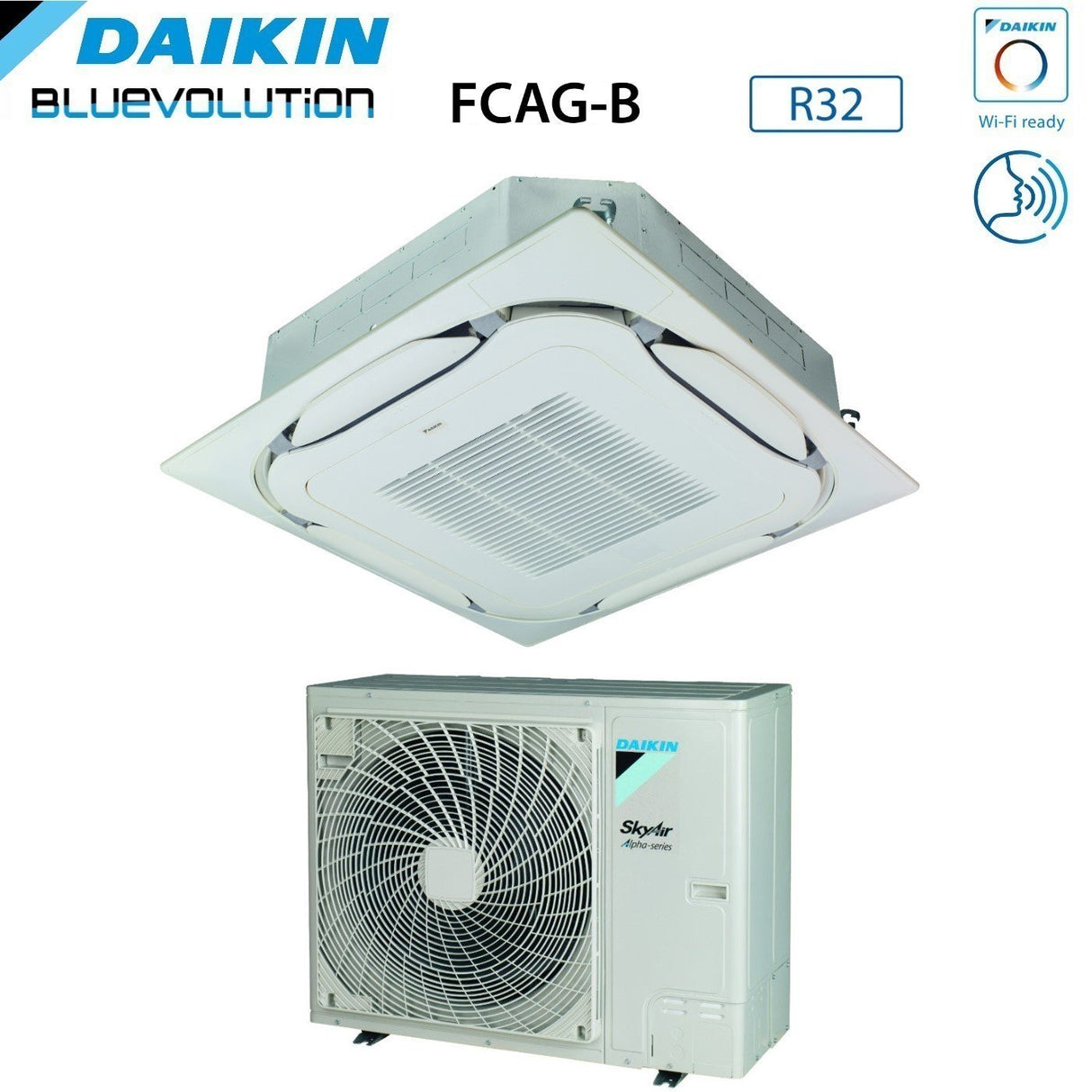 immagine-2-daikin-climatizzatore-condizionatore-daikin-bluevolution-inverter-a-cassetta-round-flow-skyair-alpha-series-36000-btu-fcag100b-rzag100nv1-monofase-r-32-wi-fi-optional-con-griglia-standard