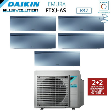 immagine-2-daikin-climatizzatore-condizionatore-daikin-bluevolution-penta-split-inverter-serie-emura-silver-iii-9991212-con-5mxm90n-r-32-wi-fi-integrato-9000900090001200012000-colore-argento-garanzia-italiana